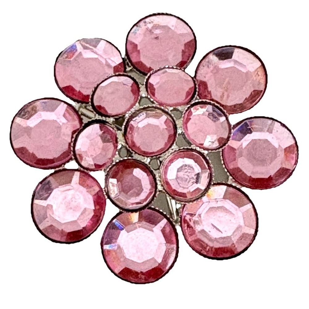 Pink Floral Brooch